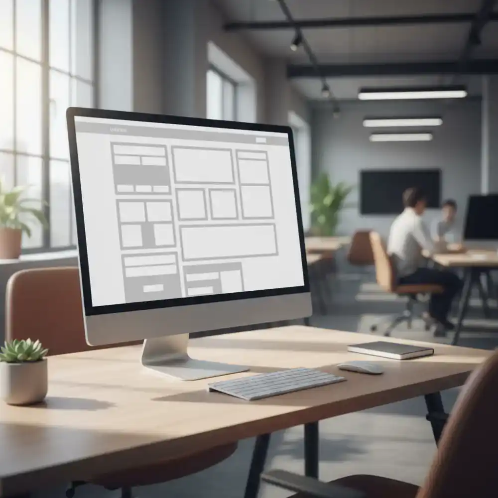 High converting landing page wireframe